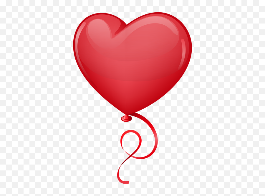 Red Heart Balloon Clip Art Png Image Valentines Clip - Transparent Red Heart Balloon Png Emoji,How To Get A Bagpipe Emoji