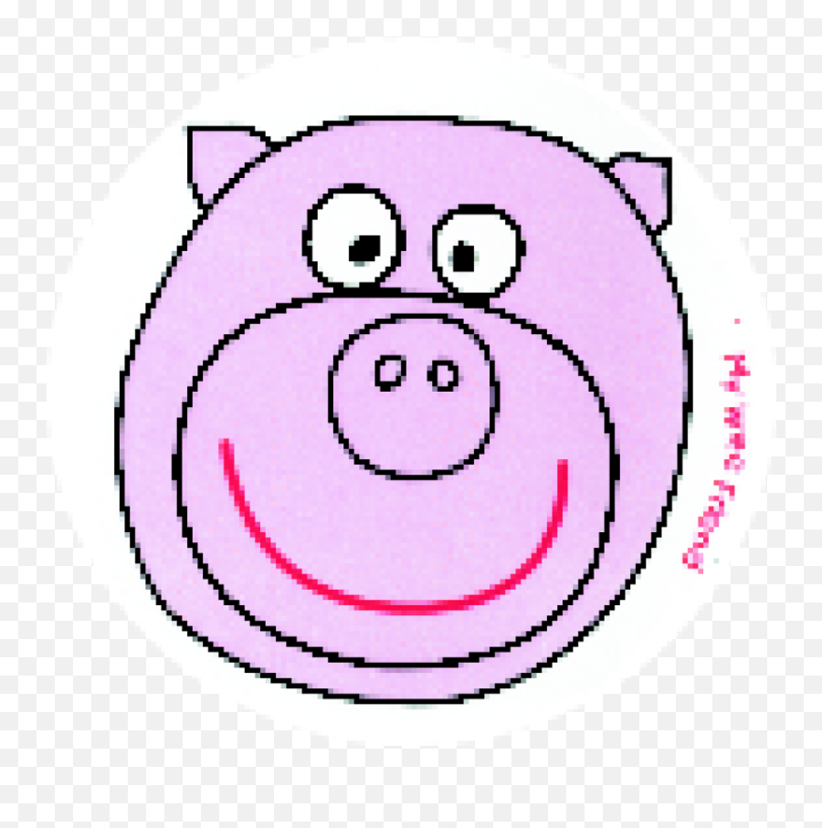 My Wee Friend Pig - Happy Emoji,My Emoticon