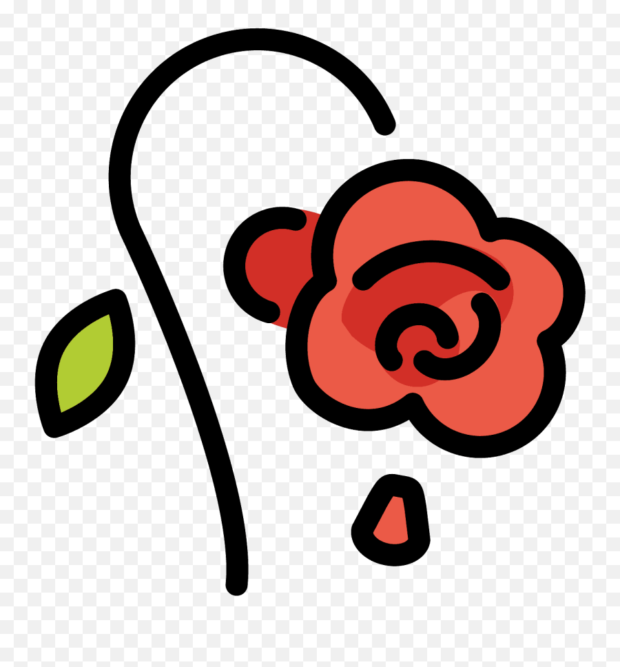 Wilted Flower Emoji Clipart Free Download Transparent Png - Dead Flower Emot,Sunflower Emoji