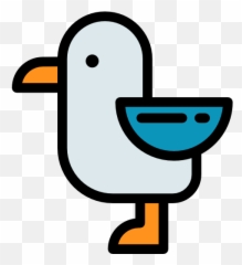 50 Free Vector Icons Of Sea Life - Cuckoo Icon Animal Emoji,Seagull Emoticon