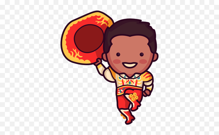 Mariachi Cute Bolivian Character - Boliviano Png Emoji,Mariachi Emoticon