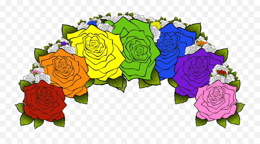 Lgbt Alachua County Library District - Rainbow Flower Crown Transparent Png Emoji,Rainbow Flag Facebook Emoticon 2017