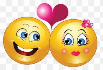 Lovely Couple Smiley Emoticon Clipart Funny Emoji Faces - Lovely Clipart,Funny Emoji Faces