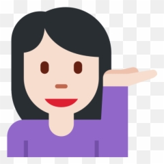 Person Tipping Hand Emoji With Light - Shrug Emoji Transparent,Sassy Emoji