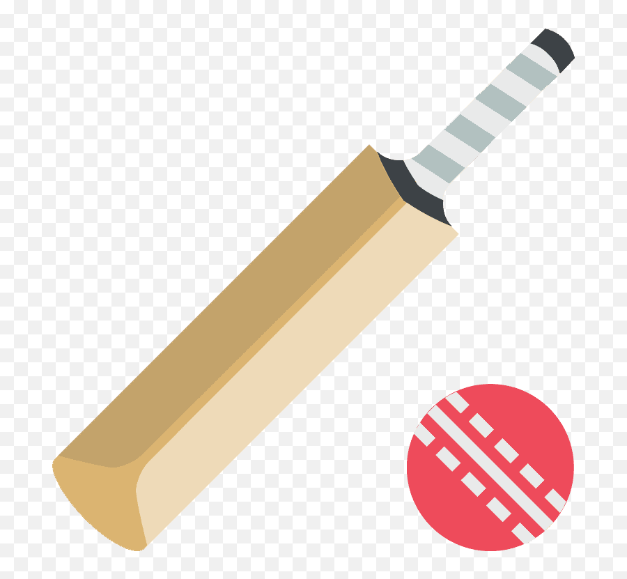 Cricket Bat And Ball - Cricket Bat Clipart Png Emoji,Bat Emoji