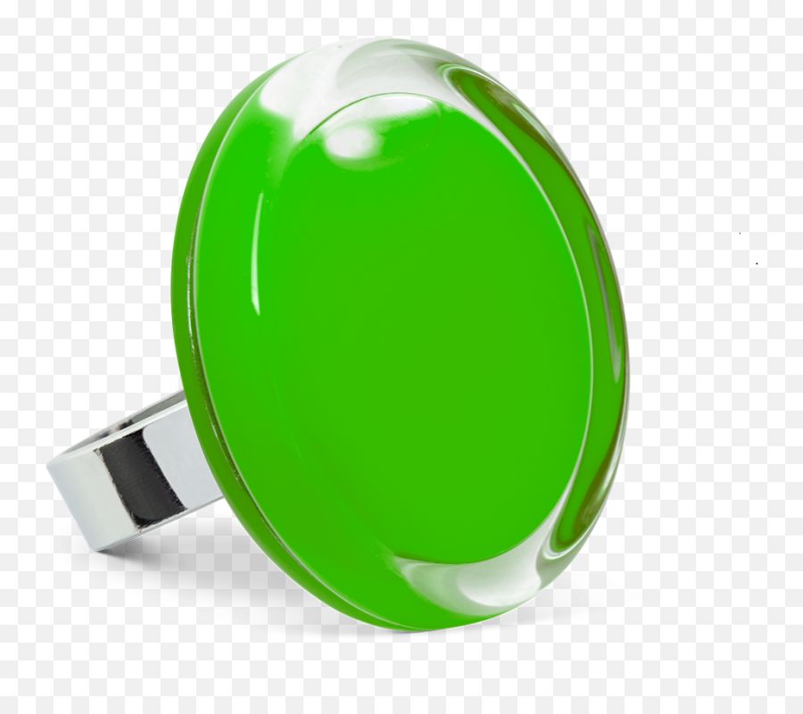 Glass Ring - Cachou Medium Milk Dark Green Emoji,Ring Emoji