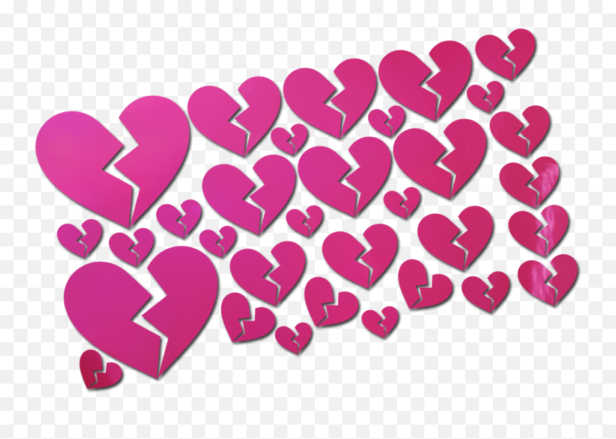 Sticker Sheet - Broken Hearts U2013 Ghost666house Emoji,Broken Heart Emoji Png