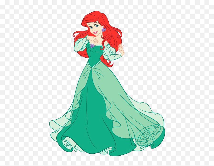 Ariel The Little Mermaid - Ariel Disney Princess Emoji,Curtsy Emoji