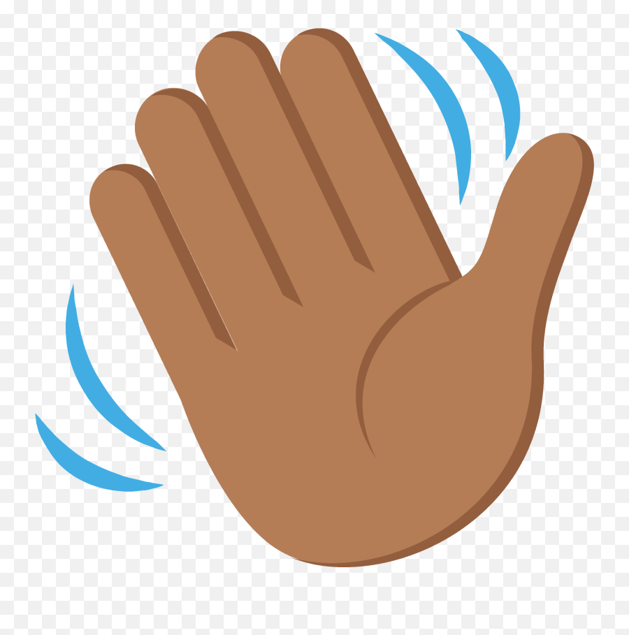 Tono De Piel Oscuro - Waving Hand Emoji Png,Emoji De Mano