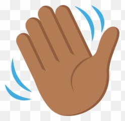 Tono De Piel Oscuro - Waving Hand Emoji Png,Emoji De Mano