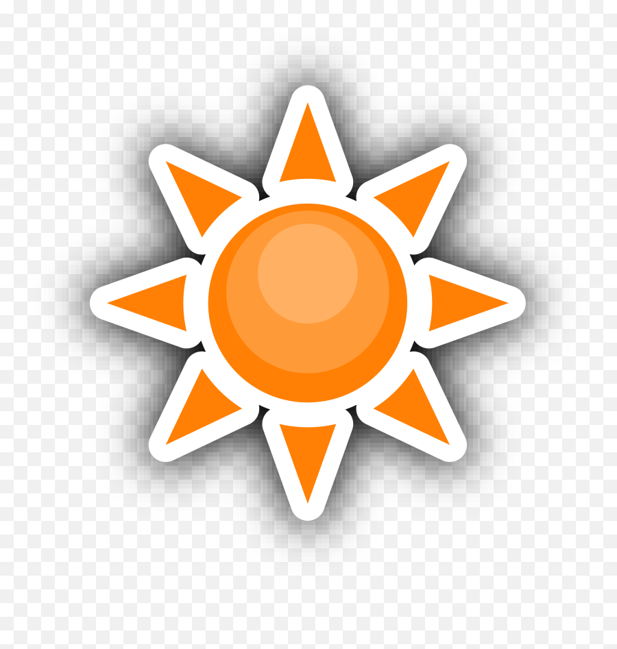 Paper Sun Sticker Transprent - Dot Emoji,Sun Emoji Pillow