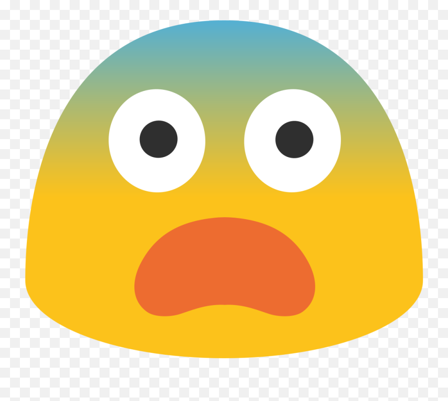 Fearful Face Emoji Clipart Free Download Transparent Png - Shocked Emoji Png Android,Free Emoticon For Android