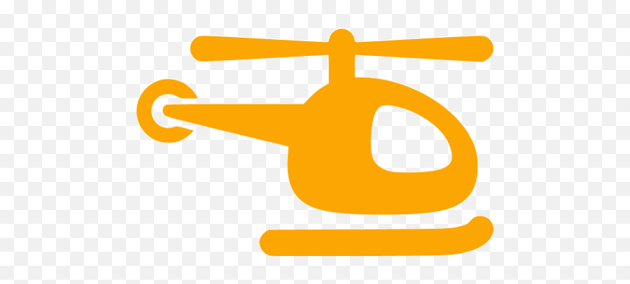 Orange Helicopter Icon - Helicopter Icon Orange Emoji,Helicopter Emoticon