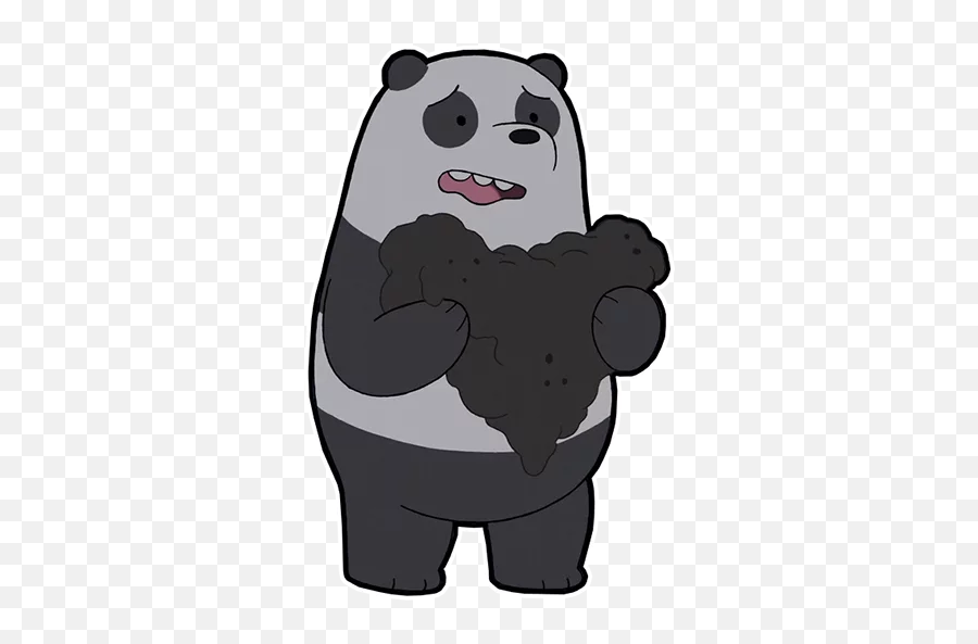 Telegram Sticker 7 From Collection We Bare Bears - Fictional Character Emoji,We Bare Bears Emoji