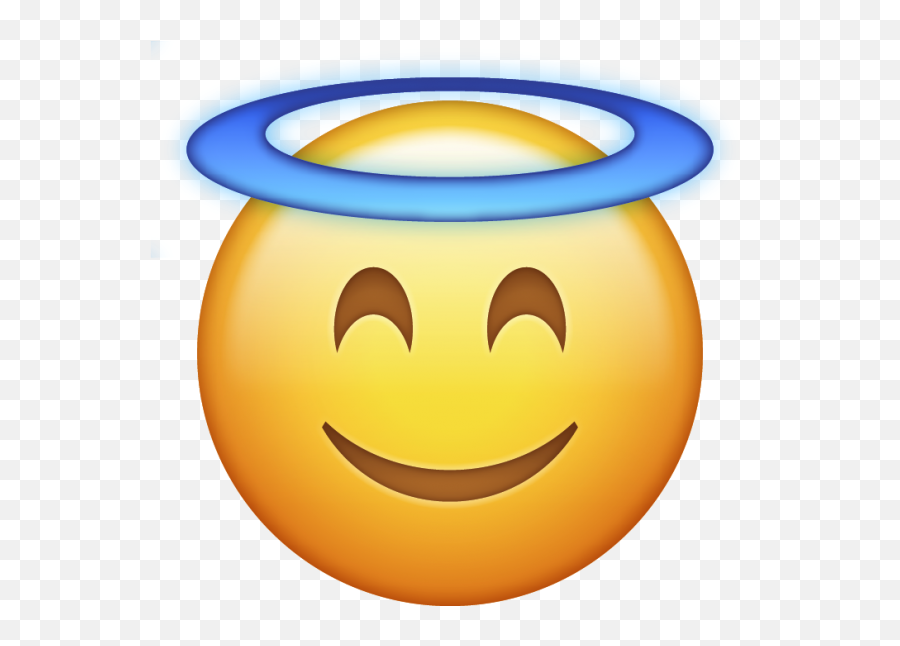 Emoji De Whatsapp Png Transparent - Transparent Angel Emoji Png,Emoji De Whatsapp