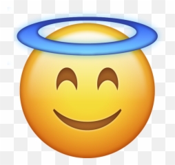 Emoji De Whatsapp Png Transparent - Transparent Angel Emoji Png,Emoji De Whatsapp
