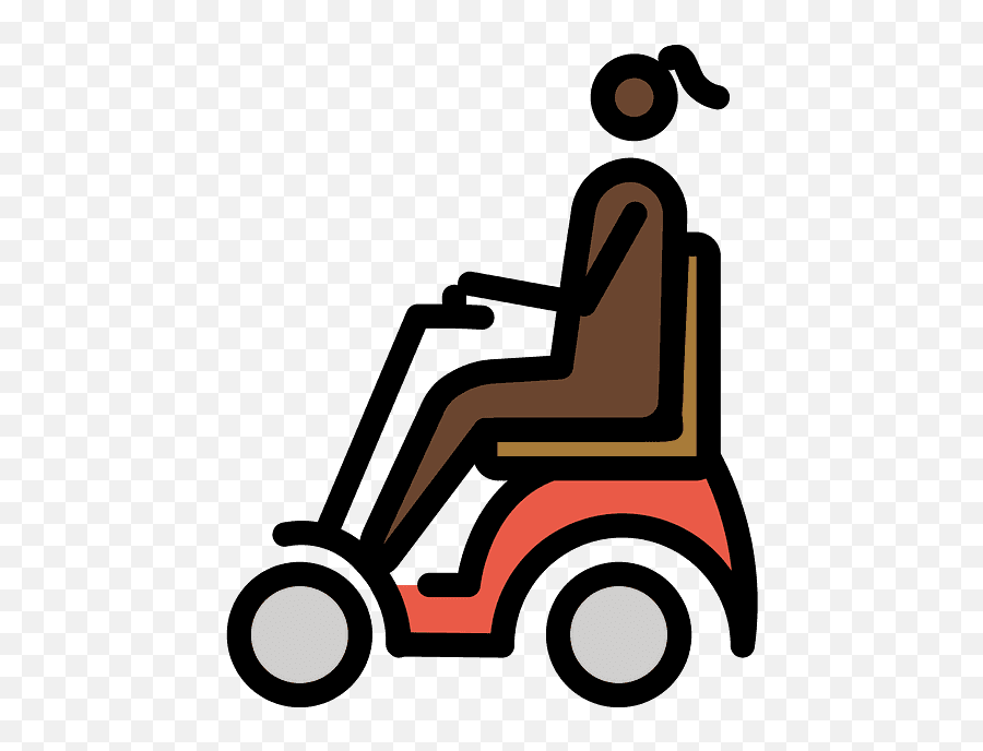Motorized Wheelchair Emoji Clipart - Wheelchair,Wheelchair Emoji