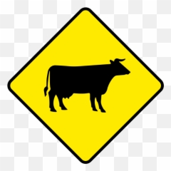 Ireland Road Sign W 151 - Caution Cows In Road Emoji,Road Emoji