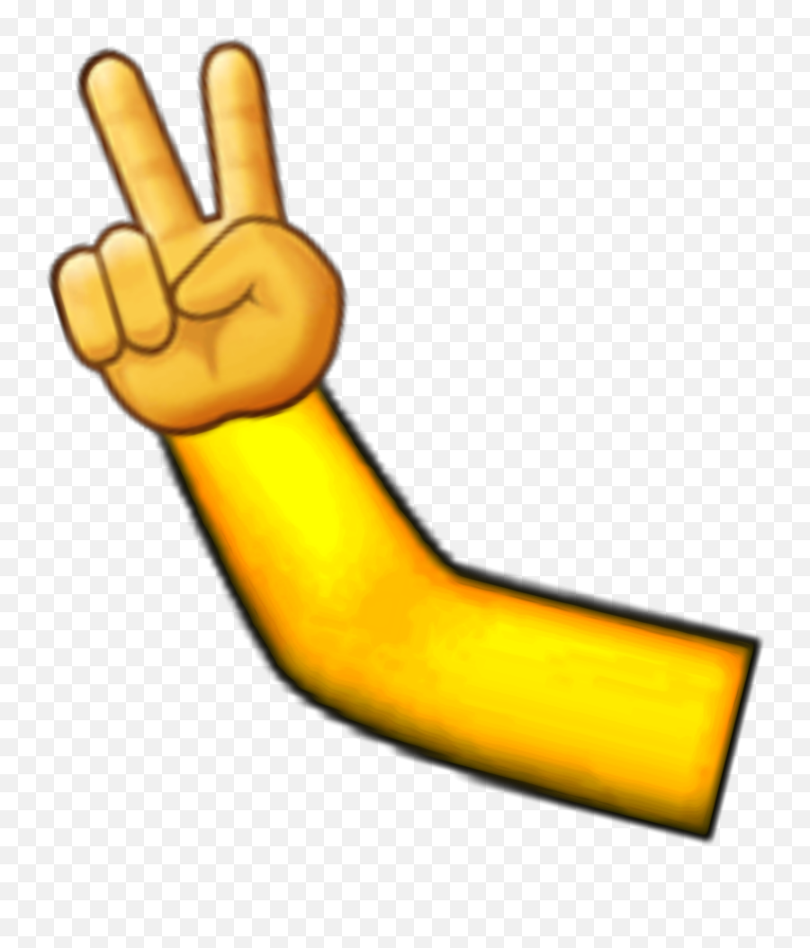 Peace Bras Main Emoji Body Sticker - Sign Language,Arm Emoji