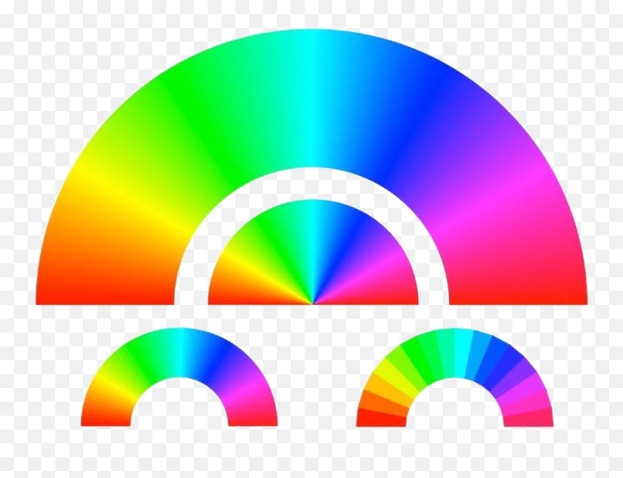Rainbow Gradient Png - Kiddierainbows Transparent Rainbow Color Wheel Half Circle Emoji,Half Circle Emoji