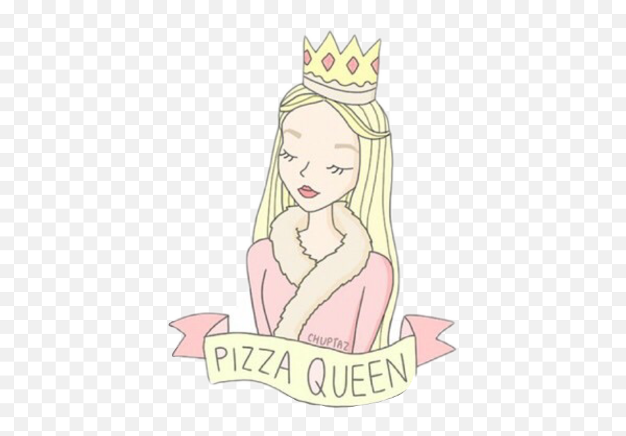 Pizza Queen Pink Girlie Girly Sticker - Fictional Character Emoji,Girlie Emoji