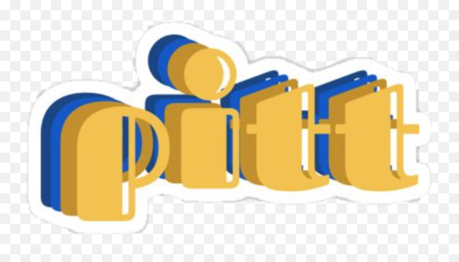 Pitt H2p Hailtopitt Sticker - Language Emoji,Pitt Emoji