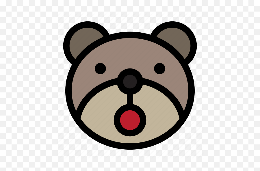 Bear Emoji Emoticon Kawaii Open Mouth Icon - Download On Iconfinder Bears,Open Mouth Emoji
