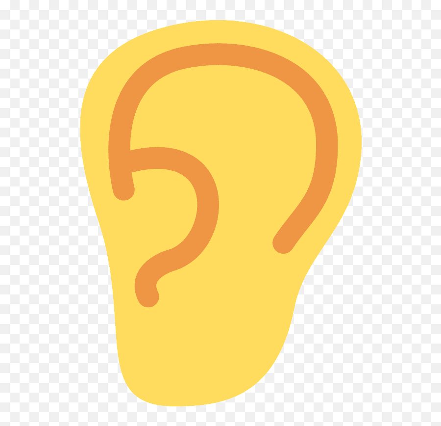 Ear Emoji - Emoji De Orelha,Ear Emoji