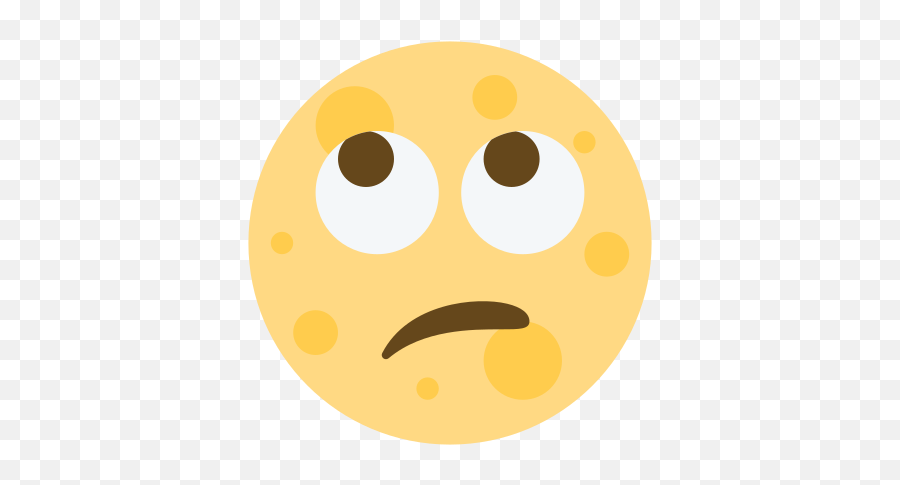 Emoji Remix On Twitter Roll Eyes Full Moon With - Happy,Moon Emoji