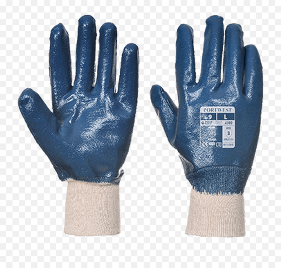 Portwest A300 Nitrile Knitwrist Glove - Portwest A300 Emoji,Bike Vest Emoji