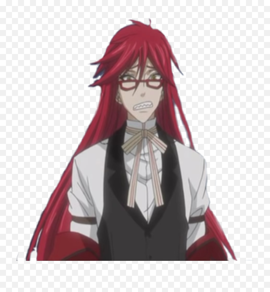 Grellsutcliff Blackbutler Sticker - Fictional Character Emoji,Grell Sutcliff Emojis