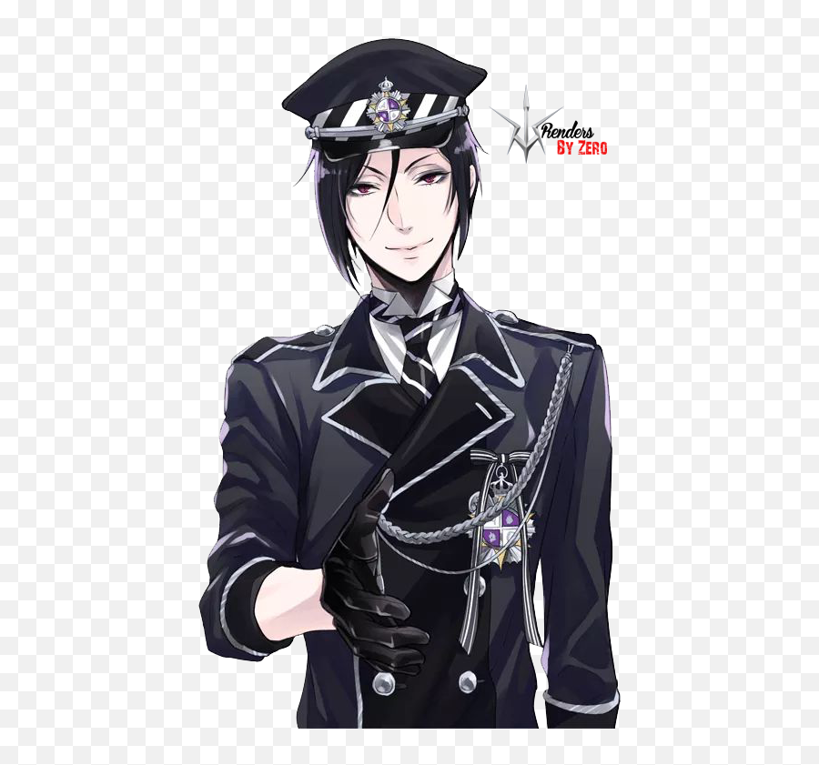 Black Butler Sebastian Png - Sebastian Michaelis Render Emoji,Sebastian Emoticons Black Butler