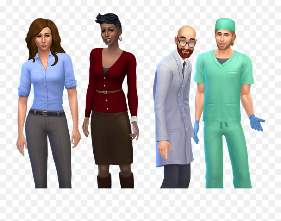 The Sims 4 Get To Work First Day At The Doctor Career - Standing Emoji,The Sims 4 Strong Emotion Mod