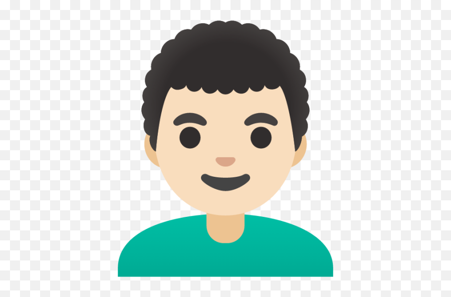 Man Light Skin Tone Curly Hair Emoji - Download For Free Human Emoticon,Indroducing Skin Tone Emojis