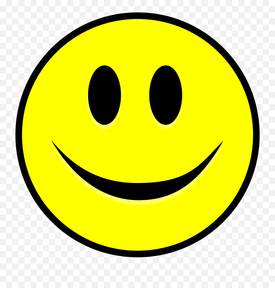Smiling Smiley Yellow Simple - Yellow Smile Icon Png Emoji,Smileys Emoticons Meanings