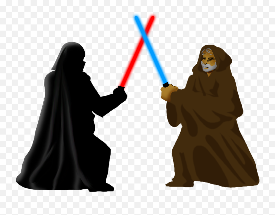 Emotion On Twitter Old Darth Vs Obi Wan - Darth Vader Vs Obi Wan Graphic Emoji,Emo Emoji