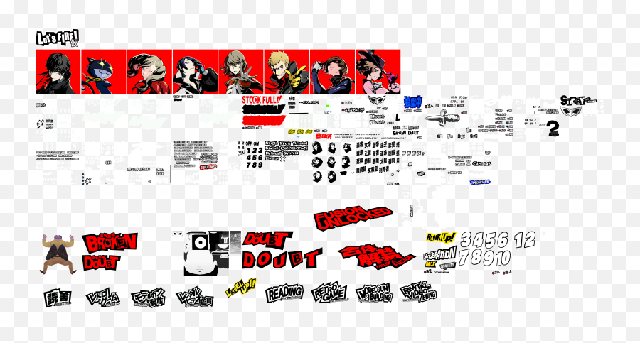 Persona 5 Character Sprites Emoji,Ryuji Persona 5 Emoji Shirt