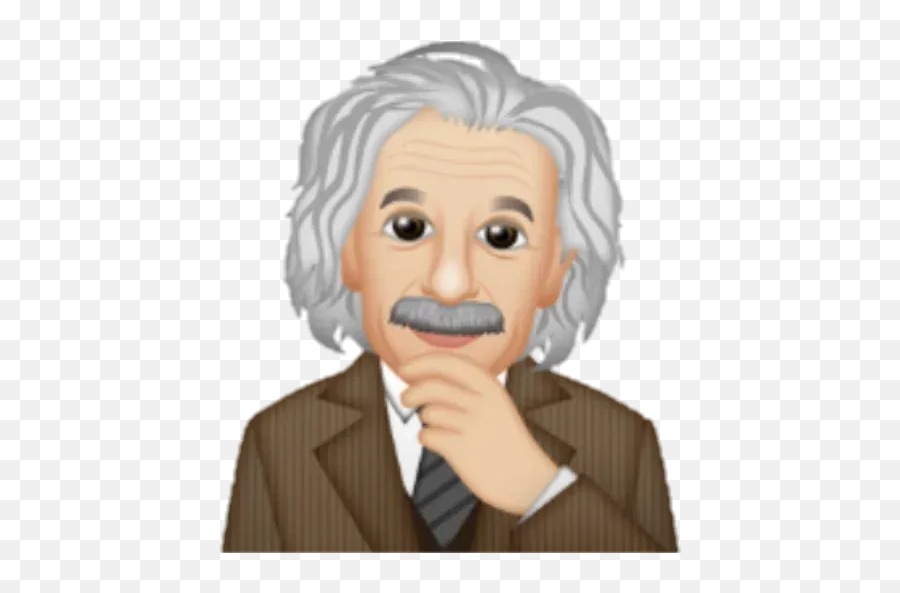 Einstein - Einsteinmoji Whatsapp Stickers Stickers Cloud Suit Separate Emoji,Emoticon Señalando