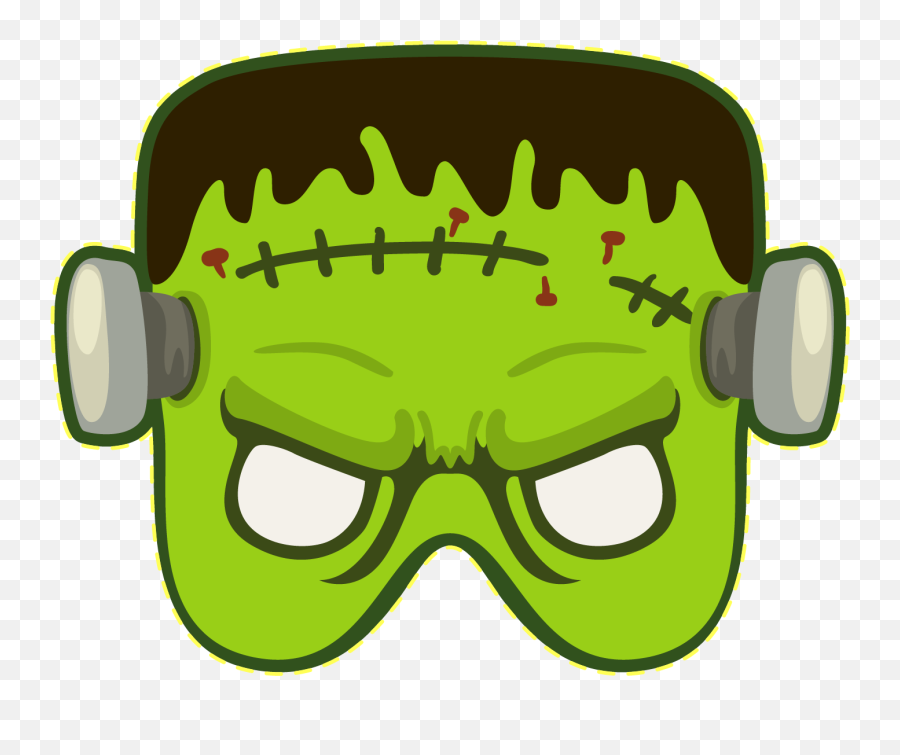 Download Frankenstein Halloween - Frankenstein Mask Cartoon Emoji,Drat Emoticon