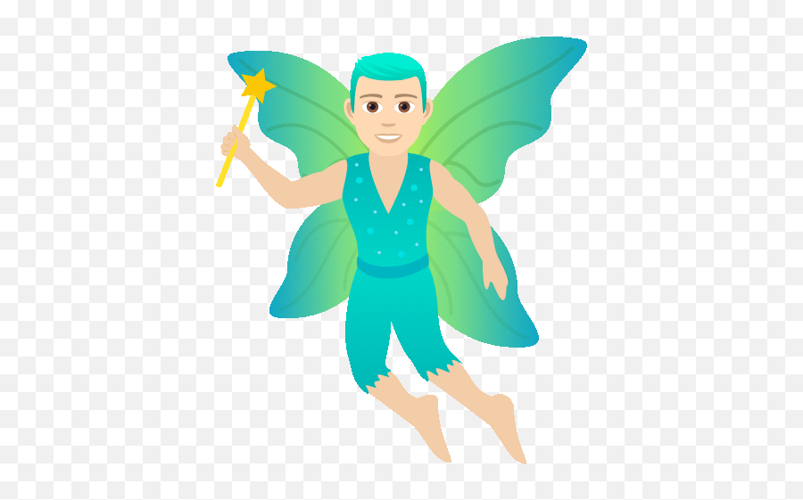 Fairy Joypixels Gif - Hada Hombre Emoji,Toothferry Facebook Emojis