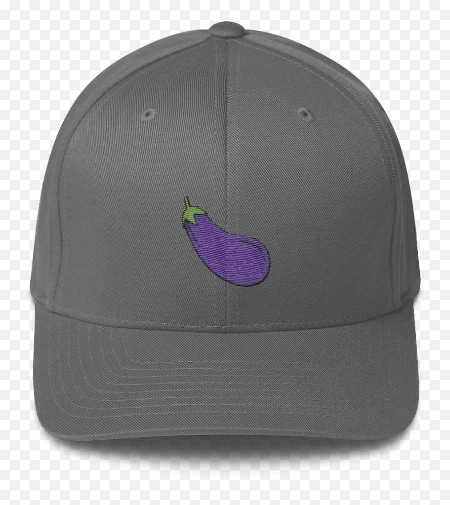 Eggplant Emoji Fitted Baseball Hat - Unisex,Egg Plant Emoji