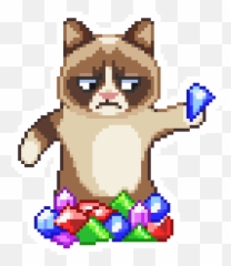 Pet Park - Pixel Grumpy Cat Gif Emoji,Futurama Slack Emoji