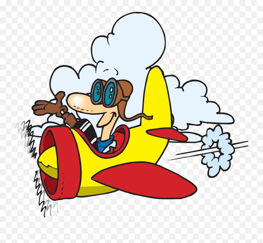 Aeroplane Png - Cartoon Airplane Icon Man On Plane Clipart Flew Cartoon Emoji,Airplane Emojis Gifs