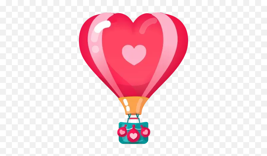 My Love Whatsapp Stickers - Stickers Cloud Girly Emoji,Commercial Hot Air Balloon Emoticon Add To My Pjone