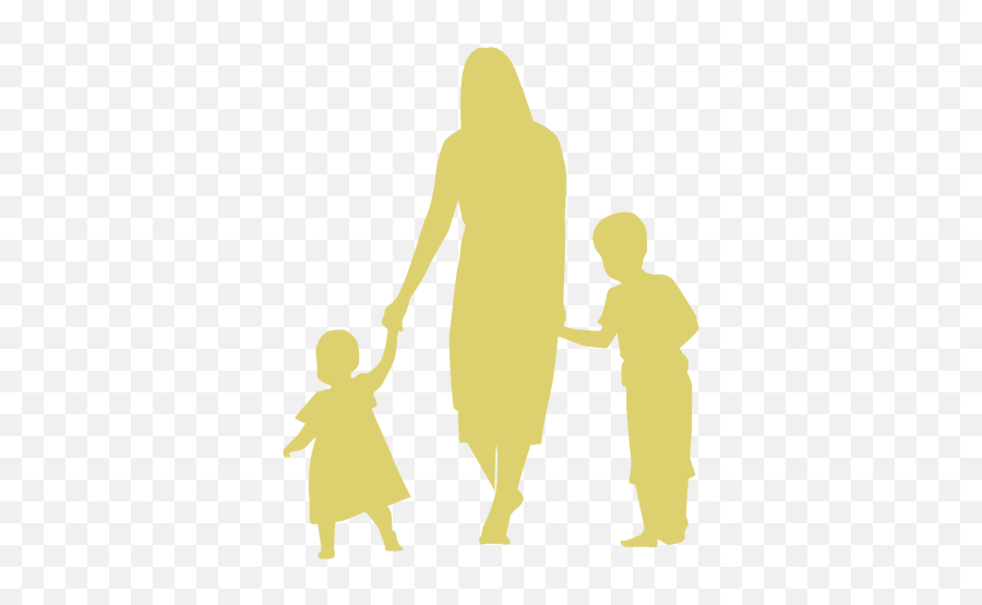 Mother Silhouette Png U0026 Svg Transparent Background To Download - Mãe E Filha E Filho Emoji,Mom And Daughter Emoji Clear Background