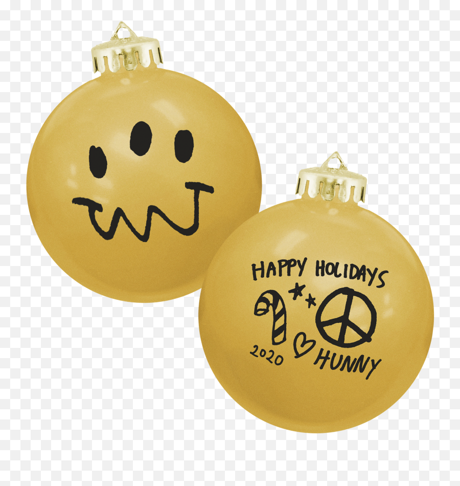 Hunny - Super Limited U201cfaceu201d Xmas Tree Ornament U2013 Hunny The Band Happy Emoji,Xmas Emoticons