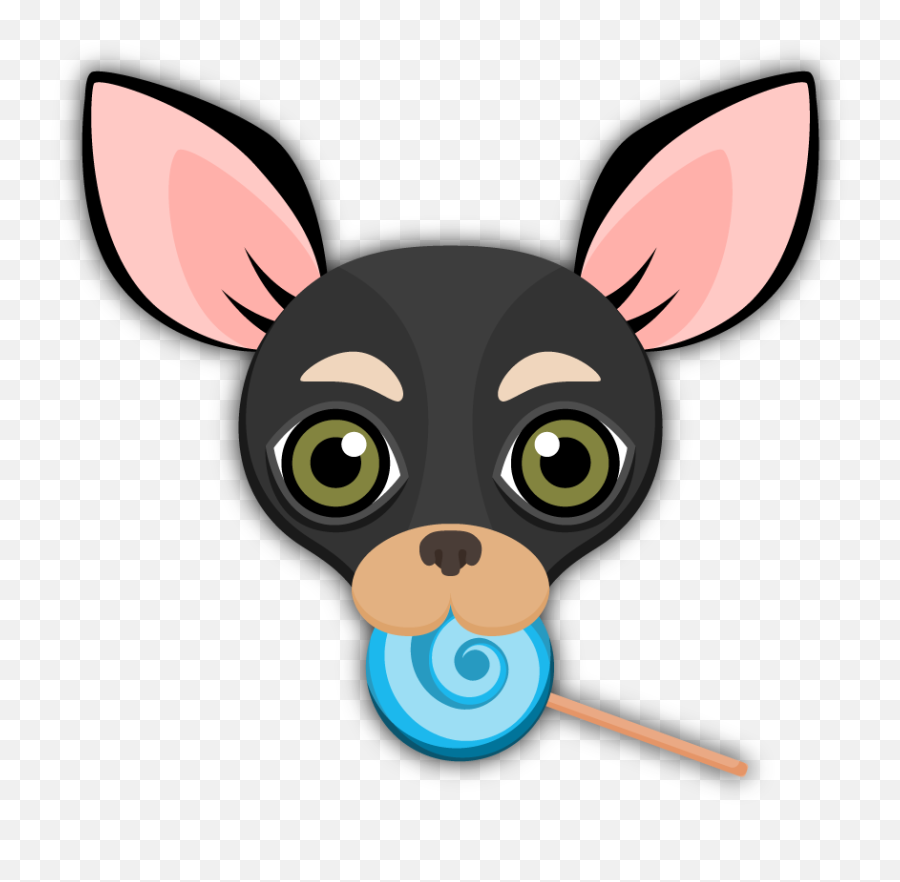 Black Tan Chihuahua Emoji Stickers For - Chihuahua Emoji,Emoji Combos