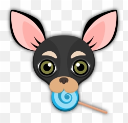 Black Tan Chihuahua Emoji Stickers For - Chihuahua Emoji,Emoji Combos