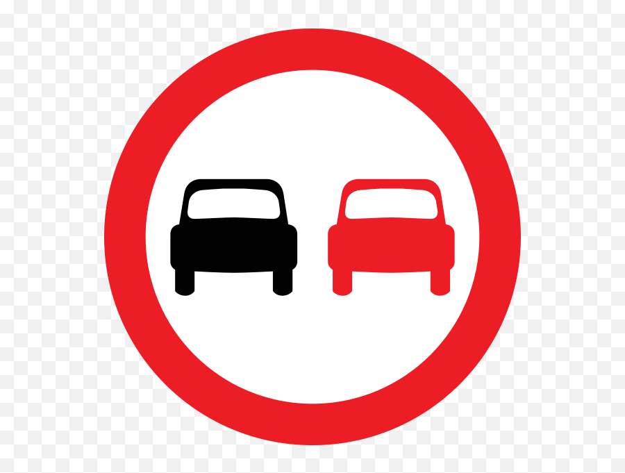 Fileuk Traffic Sign 632svg - Wikipedia The Free No Overtaking Road Sign Uk Emoji,Street Signs Showing Range Of Emotions