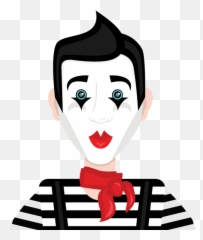 Mime Clipart - Full Size Clipart 5522475 Pinclipart Emoji,Hacker Boy Emoticon